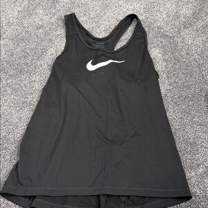 Nike Women's Black and White Tank Top